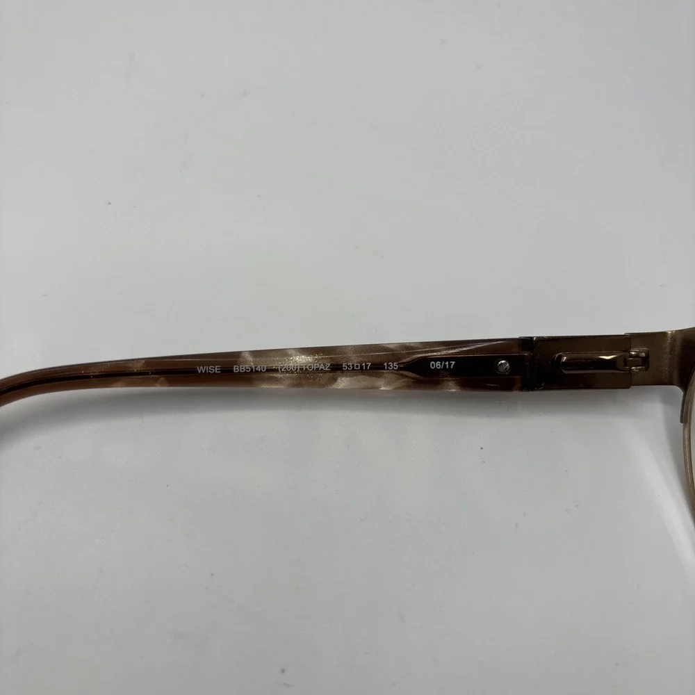 Bebe Eyeglasses Women Brown BB5140 Wise Topaz Semi-Rimless 53-17-135mm #C229